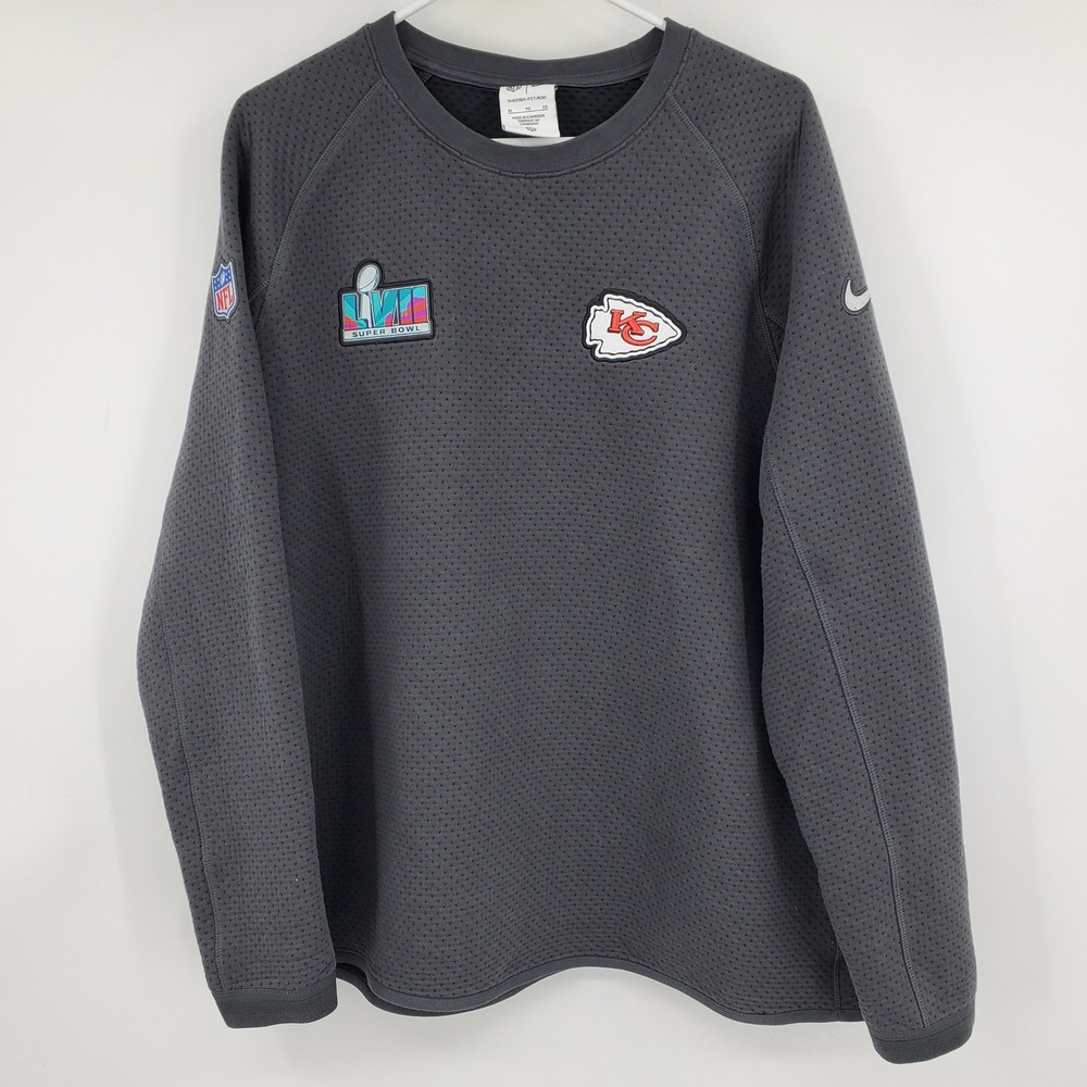 Nike Kansas City Chiefs Super‎ Bowl LVII Opening Night Pullover Sweatshirt XL